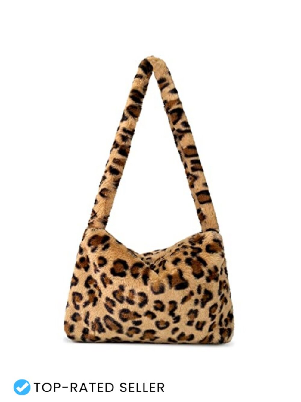 Women Faux Fur Plush Fluffy Shoulder Tote Bag Hobo Purse Large Capacity Y2K